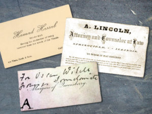 the history of business cards