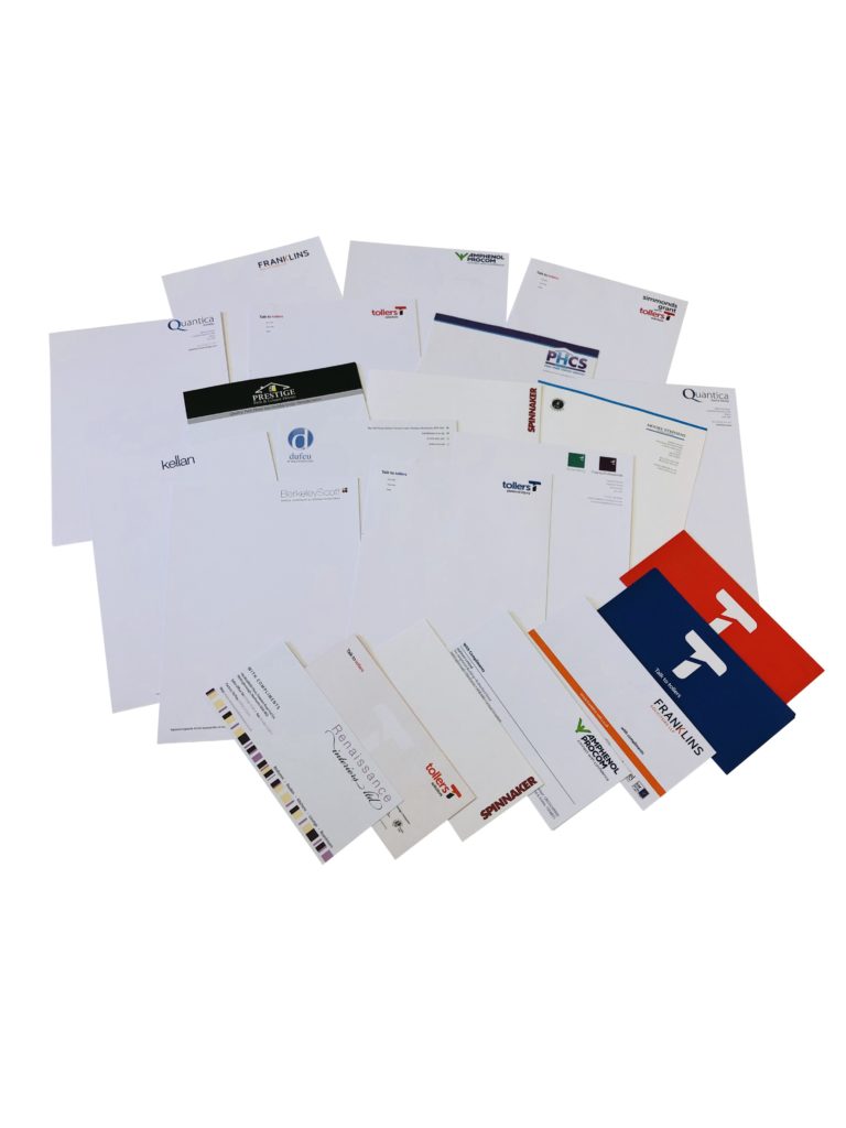 Printed Business Stationery, Letterheads, Continuation Paper and Compliment Slips